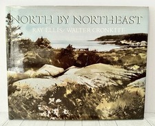 North by Northeast Cronkite & Ellis Art Book 1st Incl Insert Illustrated HC 1986