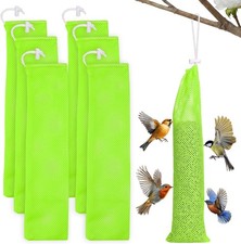 6 Pcs Finch Sock Feeder for Outdoor - Durable Thistle Seed Feeder Sacks with Fol