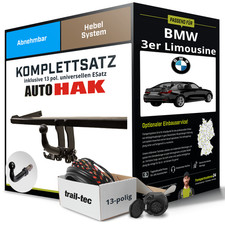 Anhängerkupplung abnehmbar für BMW 3er Limousine +E-Satz NEU ABE EC 94/20