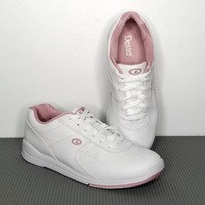 Dexter Raquel III Slide-Rite Bowling Shoes Women's Size 9.5 M White Leather EUC