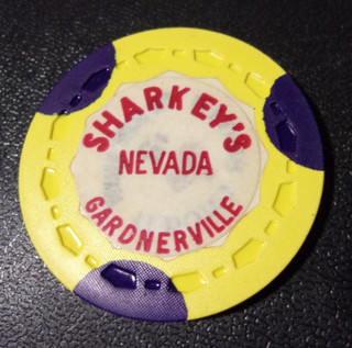SHARKEY'S CASINO ND hotel casino gaming poker chip Gardnerville Nevada