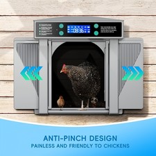 3-In-1 Timer And Light Sensor for Automatic Chicken Coop Door, with Manual