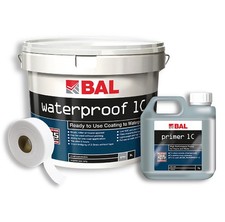 BAL Waterproof 1C Tanking Kit Incl Bal Primer 1C , BAL Self-Adhesive Scrim Tape