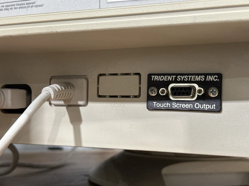 Ultra Rare ViewSonic E70 17” CRT Monitor w/ Trident Touchscreen Retrofit RS-232  - Image 3 of 4