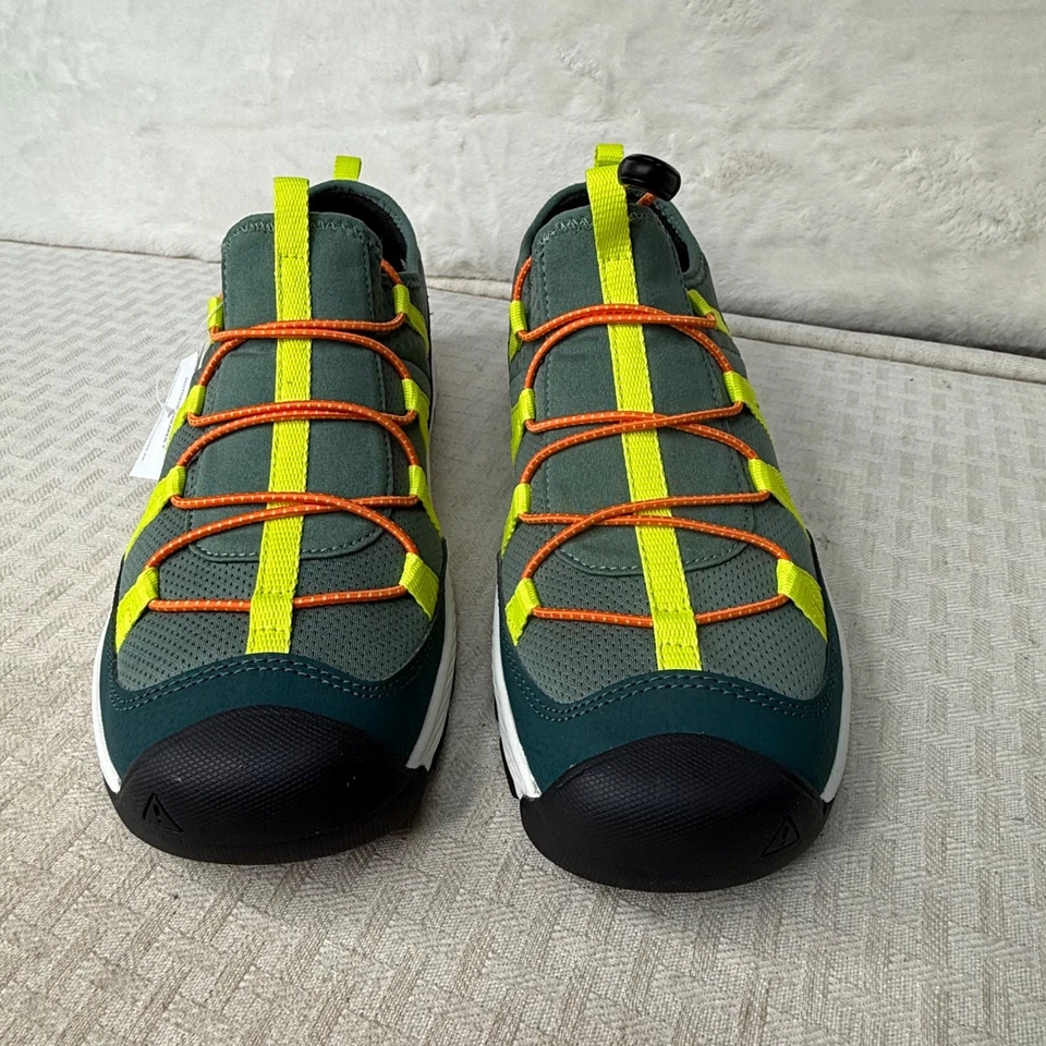 Zapatillas de trail running Keen para mujer talla 6 al aire libre verdes y amarillas Foto 2 de 4