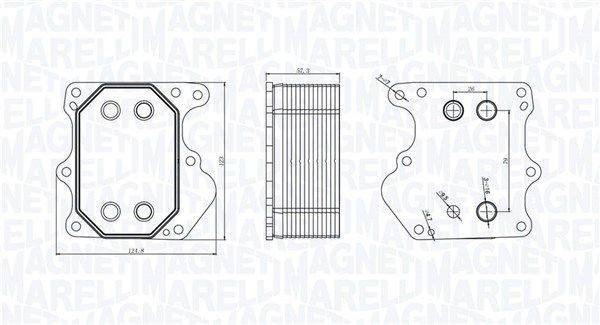 Magneti Marelli 350300000500 ÖLküHler, MotoröL FüR CitroËN Ford Peugeot-image