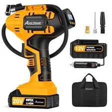 Avid Power 20V Cordless Tire Inflator Portable Air Compressor w/ Li-ion Battery