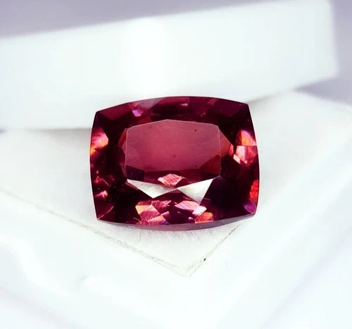 Certified Natural Padparadscha Sapphire Loose Gemstone Cushion Cut 10 Ct Gems