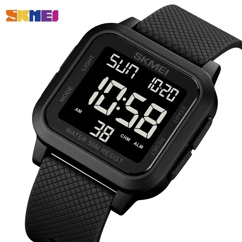 SKMEI Digital Watch Sports Mens 50M Waterproof Resistant Casual Military 1894 - image 2 of 4
