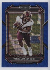 2023 Panini Prizm Draft Picks Blue Wave Prizm /249 Mohamed Ibrahim #128 02l6