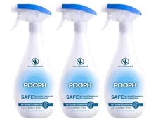 3-Pack Bundle POOPH Pet Odor Eliminator Spray 32oz Single & 32oz  - No Fragrance