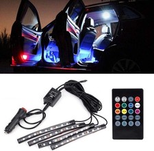 Iluminación interior del vehículo con control remoto LED montado en el pie...