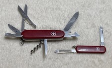 Victorinox Officer Suisse & Wenger Delemont Swiss Army Knife Lot 2 Red SAK