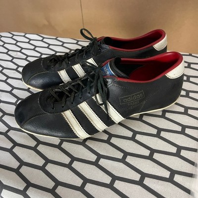 Adidas Franz Beckenbauer Vintage Fußballschuhe Herren 6,5 schwarz Leder klassisch