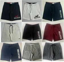 Hollister Men's Applique Graphic Logo Fleece Jogger Sweat Shorts 9" XS S M L XL