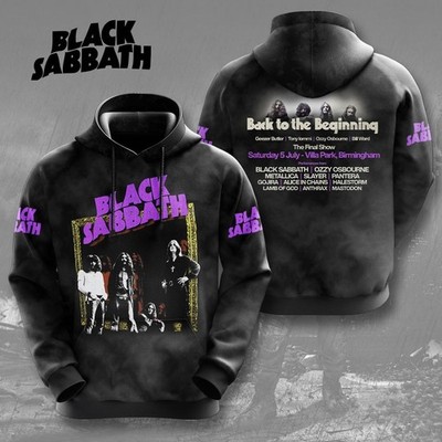 Black Sabbath 3D Hoodie 2025 Tour Back to the Beginning Unisex