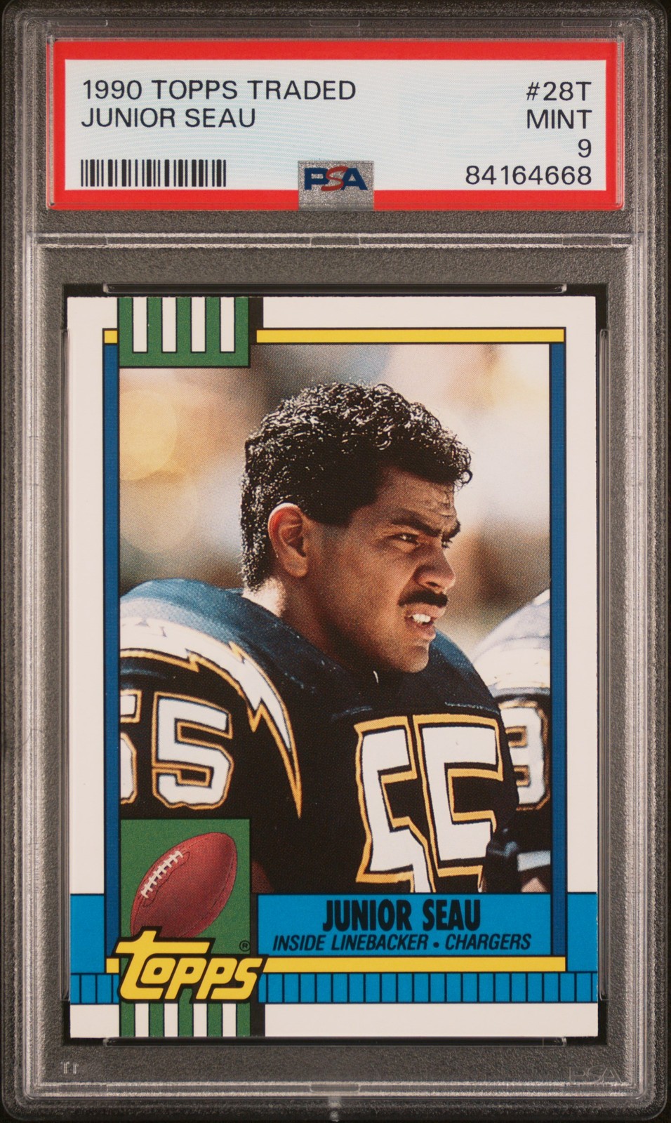 1990 TOPPS TRADED #28T JUNIOR SEAU PSA 9