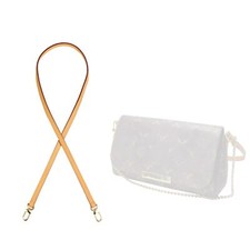 Vachetta Leather Strap ReplacementPurse Shoulder Straps for Handbag Double Bu...