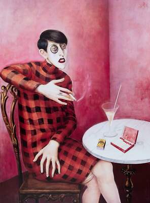 Otto Dix Portrait of The Journalist Sylvia Von Harden 芸術パネル