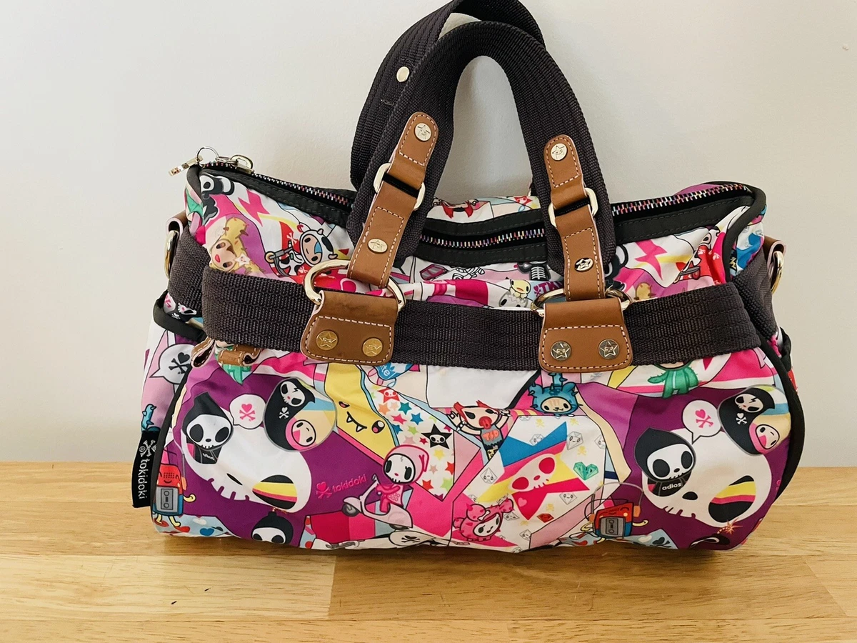 Tokidoki Mini Boston Hand Tote Bag Bone Chain Unique Colorful Designs