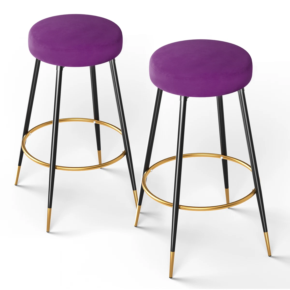 Purple bar stools set of 2 cheap