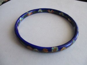 vintage cloisonne bangle bracelet