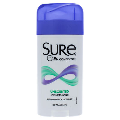 #ad #ad Sure Invisible Solid Unscented Anti Perspirant Deodorant 2.6 Oz New in Box $9.99