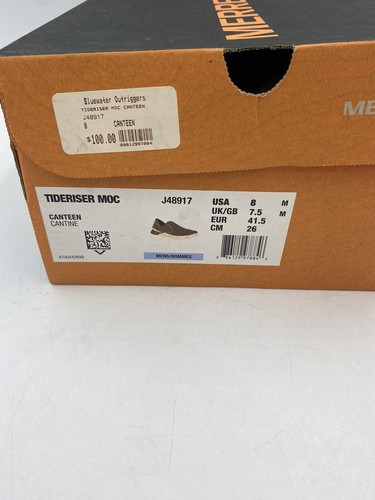 Merrell Tideriser Moc Canteen Mens size 8 Slip On Hydromorph - Picture 2 of 13
