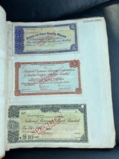 SPECIMENS SECURITY DOCUMENTS PRODUCED BY WATERLOW & SONS LIMITED.
