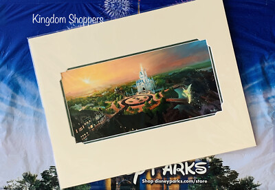 2021 Disney Parks Rob Kaz Magical Sunrise Tinkerbell Castle 14'' x 18  Art Print
