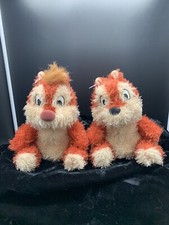 Disney Store Feathered 10" Chip N Dale Plush Cartoon Stuffed Doll Animal