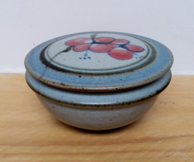 Sehr schöne Steinzeug Deckeltopf von Neil Grant, New Zealand Studio Pottery