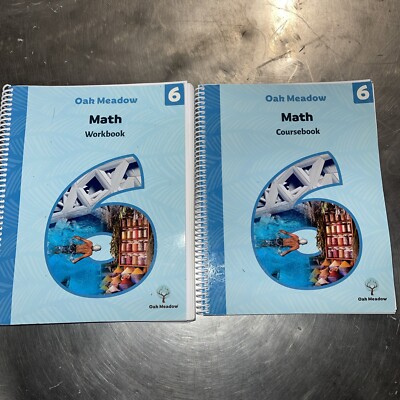 Oak Meadow 6th Grade Math Workbook and Coursebook (2019 Versions)