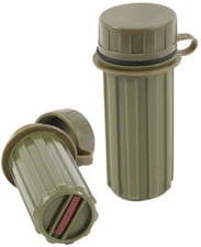 Olive Drab Water Tight Plastic Matchbox Match Stick Waterproof Striking Strip