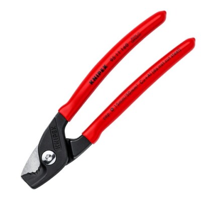Knipex 6-1/4'' Cable Wire Cutter Shears 19/32'' Capacity Step Cut 9511160