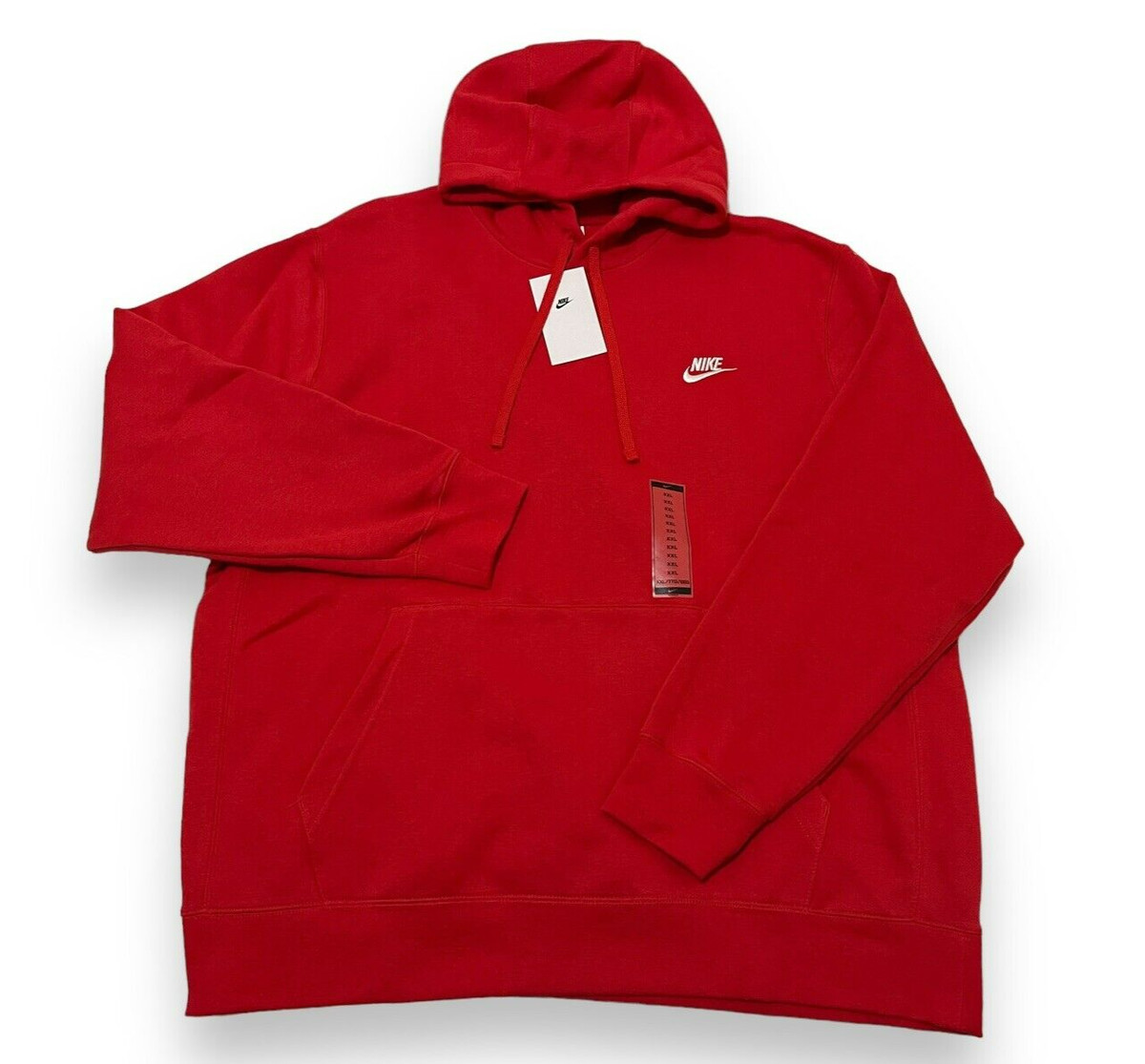 Nike Sportswear Club Fleece Pullover Hoodie Red Men's Size 2XL BV2654-657  NWT | eBay