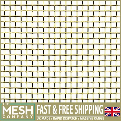 The Mesh Company Messinggewebe Drahtblech | 16 LPI 0,37 mm Draht A2 (42 x 59 cm) Rolle