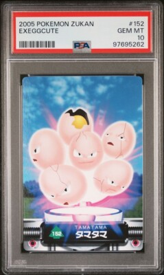 PSA 10 GEM MINT Exeggcute #152 Carddass Zukan Advanced Gen. Bandai