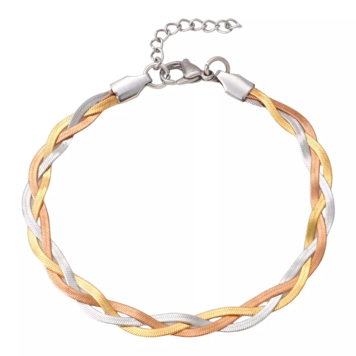 Buy Mamoir Gold Plated Brass Flat snake chain Bracelet (Men and Women)  Online at Best Prices in India - JioMart.