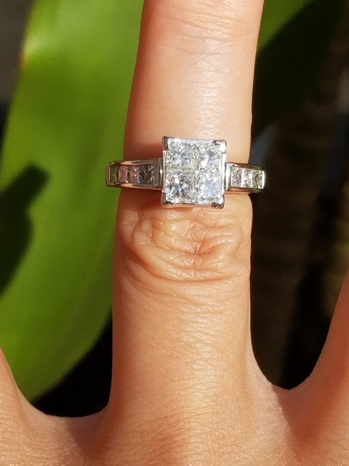 Quality Crafted Multi Princess Diamond Cluster 14… - image 7