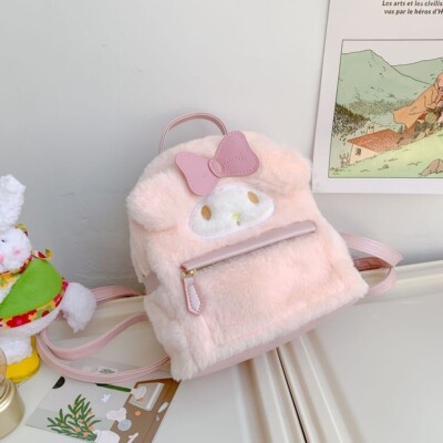 My Melody Adult Women/Girl Plush Backpack NEW W TAG | eBay