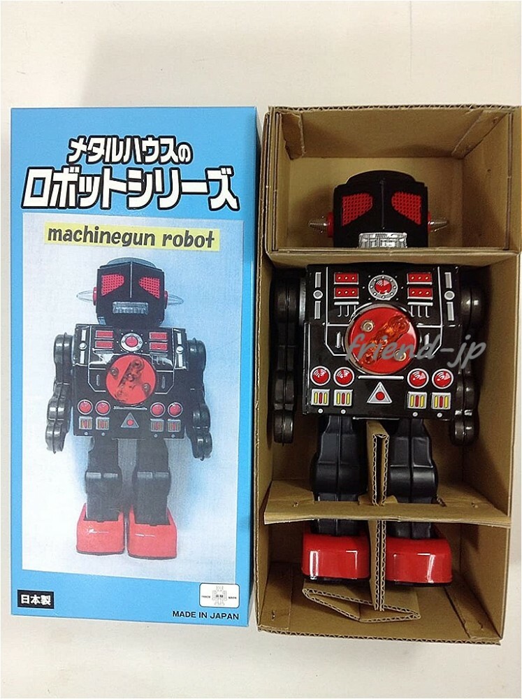 Metal House Robot Series MACHINEGUN ROBOT Tin Toy Walking Robot | eBay