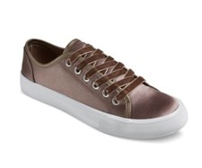Mossimo Mujer Marrón Peltre Jena Terciopelo Encaje Tenis Tenis Tenis Zapatos Talla 6