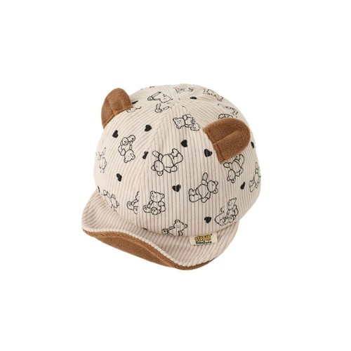 Spring Autumn Baseball Hat Cartoon Bear Peaked Cap New Baby Cap for