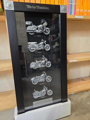 2007 Harley Davidson Motorcycles of the 1980s Pewter Shadowbox