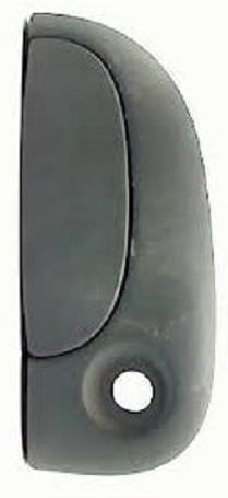 Poignée de porte extérieure gauche pour Nissan Kubistar de 1997 à 2008 noire en ABS
