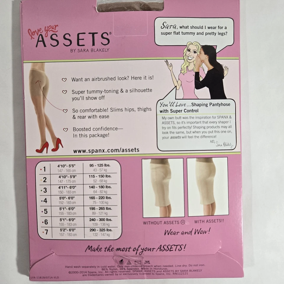 Love Your Assets Talla 4 Desnudo Transparente Shaping Panty Manguera Super Control Foto 3 de 4