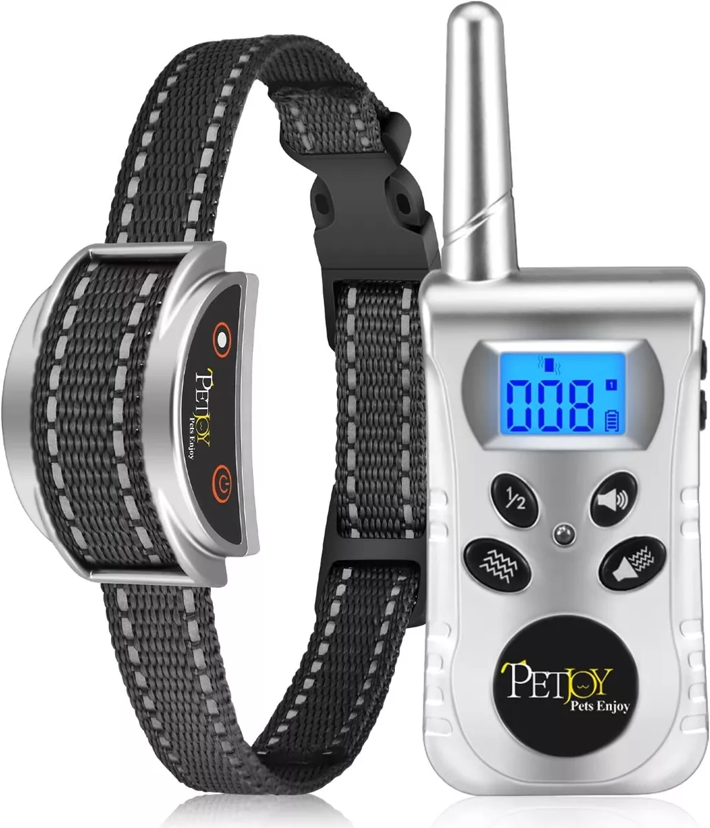 Pet Joy Vibration Dog Collar Remote Training Beep Waterproof