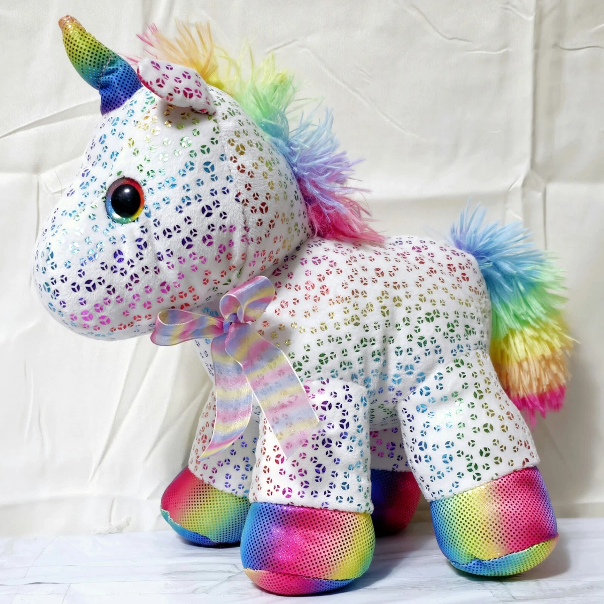 Walgreens Unicorn Plush Rainbow Sparkle Shimmery Metalic Stuffed