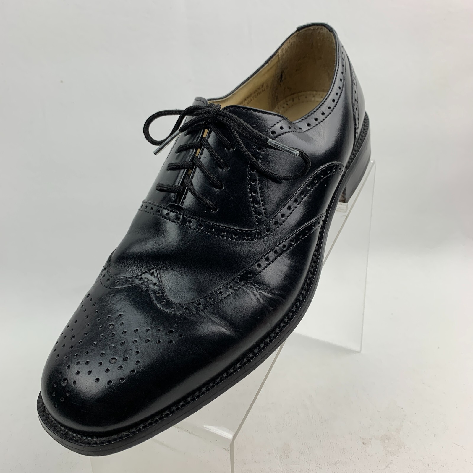 Stacy Adams Sync Mens Leather Lace Up Oxfords In Black
